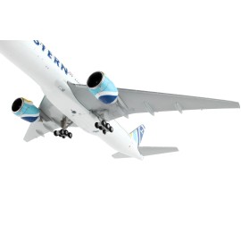 DCD Boeing 777-200ER Commercial Aircraft 1/400 Diecast Model Airplane GeminiJets White Striped Tail Eastern Air Lines Casting