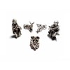 Receive 5 metal shepherds 3 cm high, 1 nativity maria