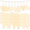 Angoily 45pcs Unfinished Wood Cutouts, Farm Animal Shapes for Diy