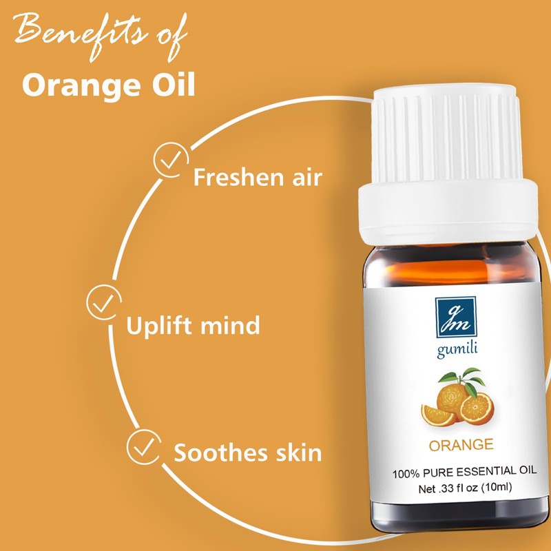 GM Gumili Orange Essential Oil - Pure Organic Oil for