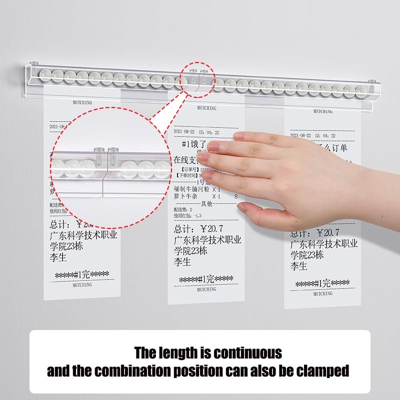 Chenshuo Ticket Holder Receipt Holder for Restaurant, Order Holder Slide