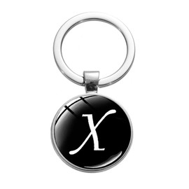 [TOMOTHY] Initial Key Chain Initial Charm Bag Charm Alphabet, x