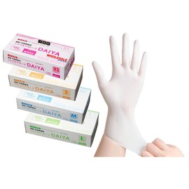 Amano Gloves TSB Nitrile Gloves, Food Sanitation Act Compliant, 100 Pieces, Perfect Fit, Disposable (White), Left & Right Use, Powder Free (Powder Free), Household Hygiene, Commercial Use, Nursing