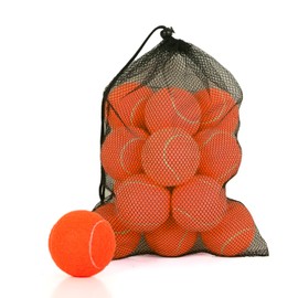 MRYCZ FYRHD 18 Pack Advanced Training Tennis Balls, Bulk with Mesh Bag for Easy Transport, Good for Beginner Training
