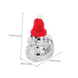 iplusmile Reflective Ornament Shiny Desktop Decoration Unique Christmas Home Accent Eye Catching Figurine for Festive Celebrations