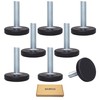 SKIR'CO 8 Pieces Furniture Leveling Feet M8 x 30mm Adjustable