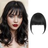Ishua Clip in Bangs, Real Human Hair Bangs Hairpieces Wig,