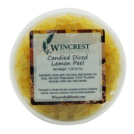 Candied Fruit - 1 Lb Tub (Diced Lemon Peel)