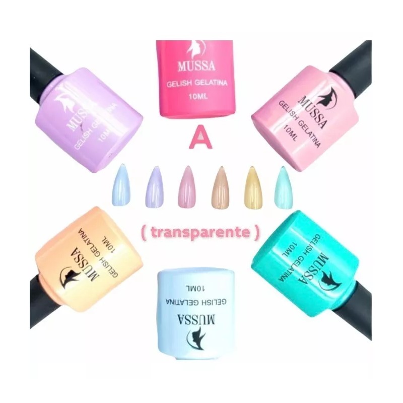 Lé Mussa Gama De Gel Uv Para Uñas Efecto Vitral