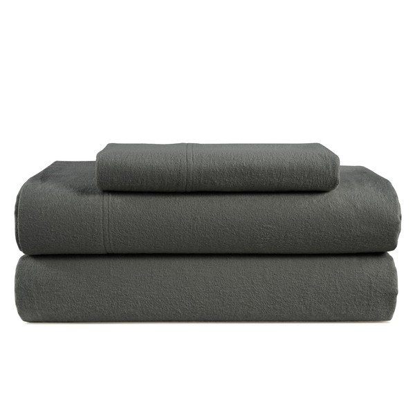LANE LINEN Cotton Flannel Sheets Twin XL Size - Brushed