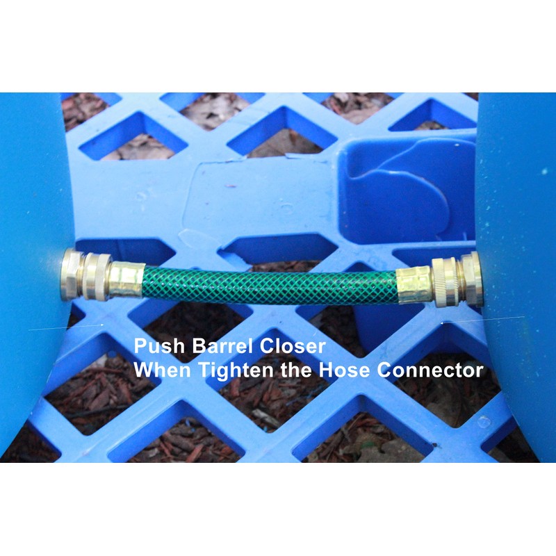 RAINPAL RBL020 Rain Barrel Linking Kit (Two Brass Bulkhead Fitting
