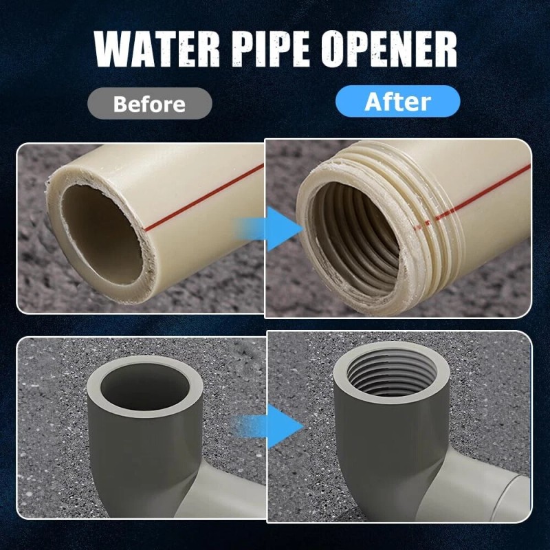 Unbranded 2pcs Integrated Internal & External Pipe Threading-Tool