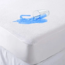 Oxford Homeware Waterproof Mattress Protector – Dust & Mite Proof 30cm Deep Fitted Double Mattress Protector - Soft Touch Noiseless Terry Towel Mattress Cover (135x190cm)