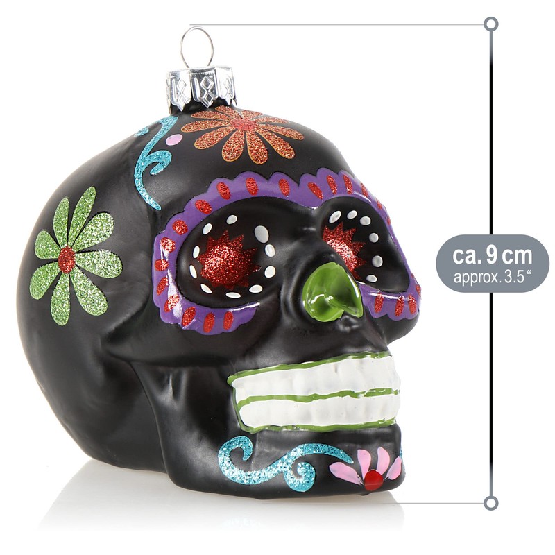 com-four® Christmas tree decorations Skulls - Christmas pendants for the
