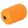 Tufting Yarn Orange 437yd Long 0.2in Wide Shrink Resistant Cotton