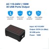 Balabaxer USB Charger Station,30-Port 150W/30A Multiple USB Charging Station,Multi Ports