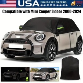 Unbranded Car Cover Half Garage UV Protection for MINI Countryman Cooper 2000-2024 USA