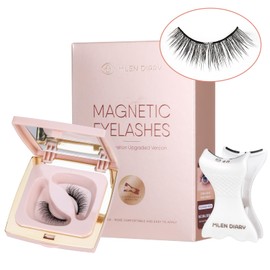 Mlen Diary Magnetic Eyelashes, Magnetic Lashes kit, Reusable False Eyelashes Without Eyeliner, Upgraded 3D Dual Magnetic Eyelashes (07 Ballrt Fairy)