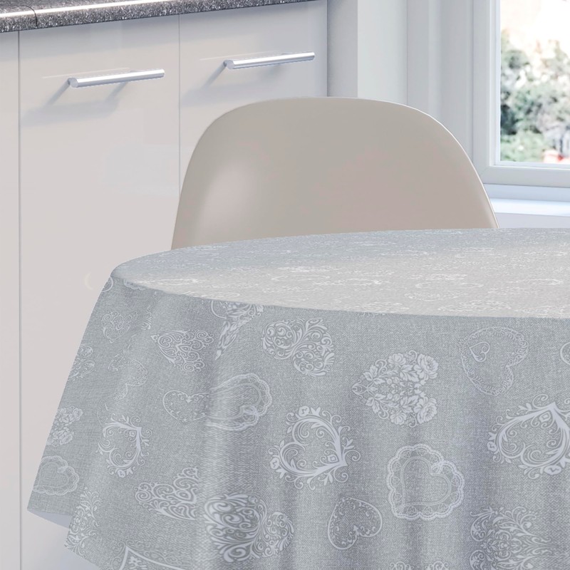 Home Direct Round Oilcloth PVC Wipe Clean Tablecloth Table Cover