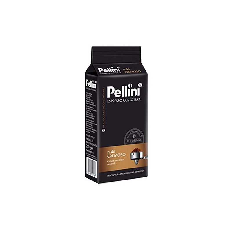 Pellini: "Cremoso" (Creamy) Roasted Ground Coffee for Espresso Machine 8.8