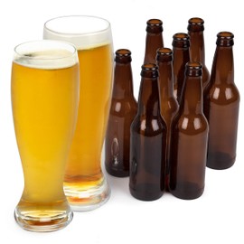 Oversized Extra Large Giant Beer Glass 2 pack - 53oz per glass - Each holds up to 4 Bottles of Beer, Fun Gift