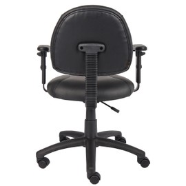 Boss Office Products Posture Task Chair with Adjustable Arms in Black