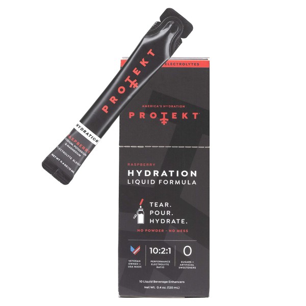 Protekt HYDRATION Liquid Electrolyte Packets - Organic Electrolytes and Sugar-Free