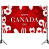 Happy Canada Day decorations Banner July 1, PILZUME Large Backdrop