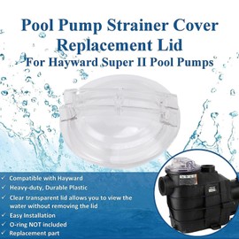 Thread Strainer Cover Replacement, SPX3100D Pool Pump Lid O Replacement Threaded Lid Compatible with Super II Pool Pump Lid Threaded Strainer Lid Cover