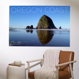 Lantern Press 36x54 Inch Giclee Print, Oregon Coast, Haystack Rock