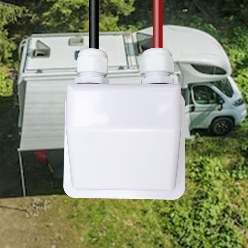 Tsnamay Solar Cable Entry Gland,3.9"x3.46" ABS Rectangular Dual Cable Entry