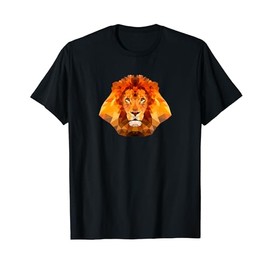 Geometric Lion Head Triangle Style For Lions Lovers T-Shirt