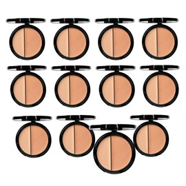 EVE PEARL HD Dual Foundation Full Coverage Foundation Set Long Lasting Everyday Non Greasy Lightweight Texture Makeup Set 3,6,12 Value Packs (Pack of 12, Light)