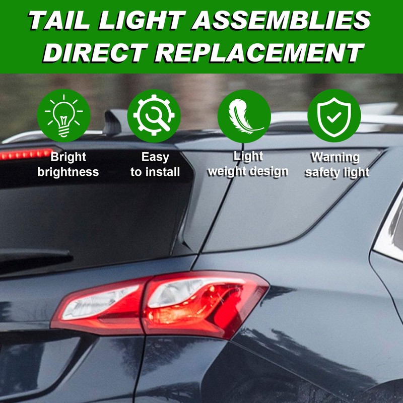 Lochnchn Halogen Tail Light Assembly Compatible with Chevy Equinox 2018