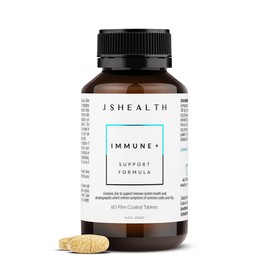 JSHealth Vitamins Immune+ Supplement for Immune System Support | Relieve Severity of Symptoms of Common Colds and Flu | Andrographis Echinacea Olive Leaf | (60 Tablets)