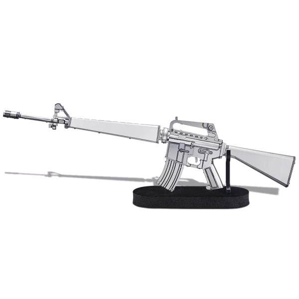 Piececool 3d Puzzles for Adult M16A1 Assault Rifle Metal Model