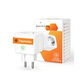 Refoss Tasmota Steckdose WLAN Stromzähler für Balkonkraftwerk Mini ESP8266 Messsteckdose Bidirektionale Messung von Stromverbrauch Stromerzeugung Kompatibel mit Home Assistant ZWAVE ioBroker Type F