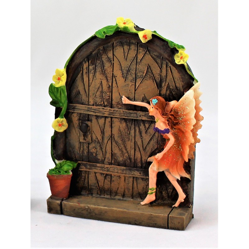WESTMINSTER 2 Sparkle Fairy Door secret Garden Magical Statue Ornament