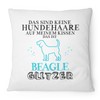 Fashionalarm Cushion Das sind keine Hundehaare – Beagle Glitter –
