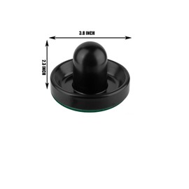 Air Hockey Pushers, Air Hockey Pucks and Air Hockey Paddles, Goal Handles Paddles Replacement Accessories for Game Tables (2Pushers, 4Pucks) (2PCS Black)