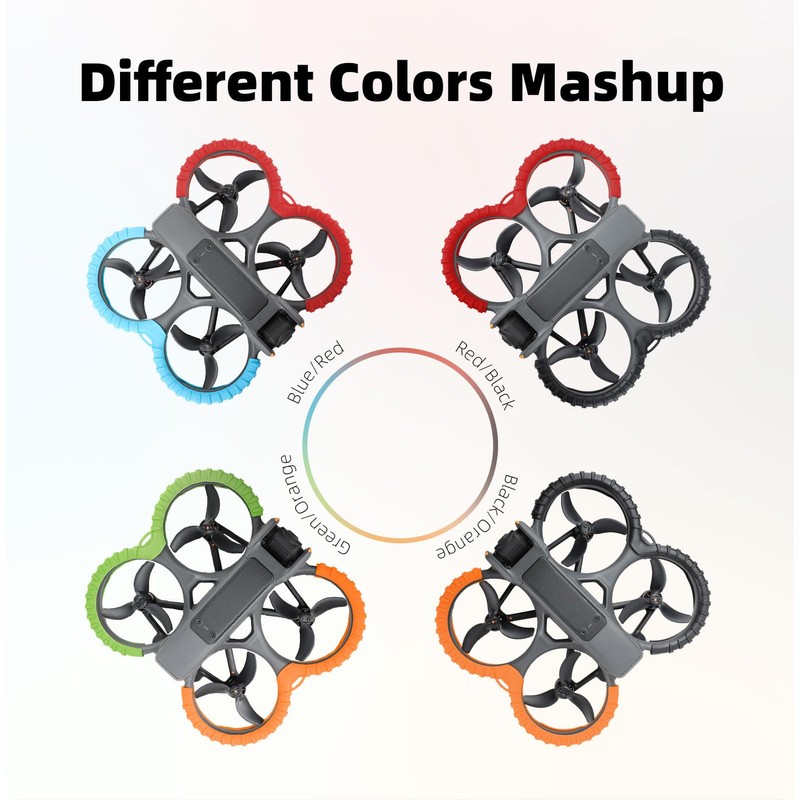 CERFFOOL Propeller Guard Protector and Back Cover Case for DJI