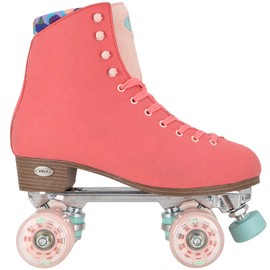 VNLA Parfait Outdoor Roller Skates for Women | Stylish Design, Comfortable, and Durable Quad Skates | Coral, Ladies 5