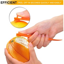 Orange Peeler Tools Citrus Peel Cutter Plastic Fruit Vegetable Slicer Cutter Lemon Peeler Opener Remover Fruit Tools Kitchen Accessories Cooking Knife Kitchen Gadgets (3)