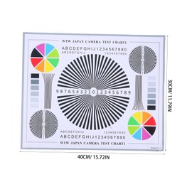 SHINEOFI Color Wheel Chart Lens Test Chart Camera Focus Test Chart Lens Color Calibration Card Tool CCTV Installation Testing Card for Indoor and Outdoor Use