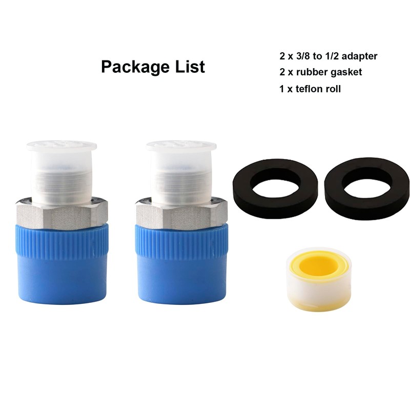 Tsinghwang RV Faucet Adapter 1/2 to 3/8 Reducer Faucet Supply
