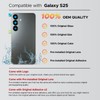 GREEN FUSION Compatible with Galaxy S25 Back Glass Cover Replacement,