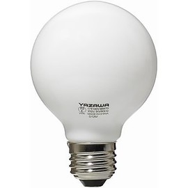 Yazawa Corporation GW100V38W70 Ball Bulb, 40W Shape, Diameter 2.8 inches (70 mm), White