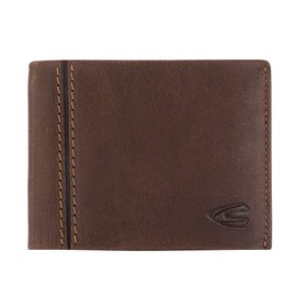 camel active Bilbao Men's Wallet Small Landscape Format RFID Leather Small Cognac Brown, cognac brown, Classic