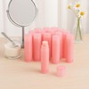 50 tubos de bálsamo labial vacíos de plástico rosa recargables