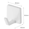 Yamazaki 5668 Film Hooks, S, Set of 4, White, Approx.